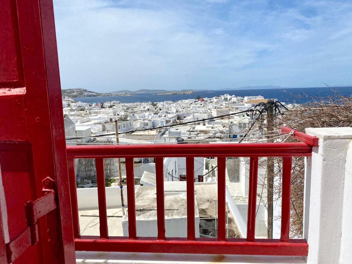 דירות Mykonos Town Elenitas Town House With Balcony And Sea View מראה חיצוני תמונה