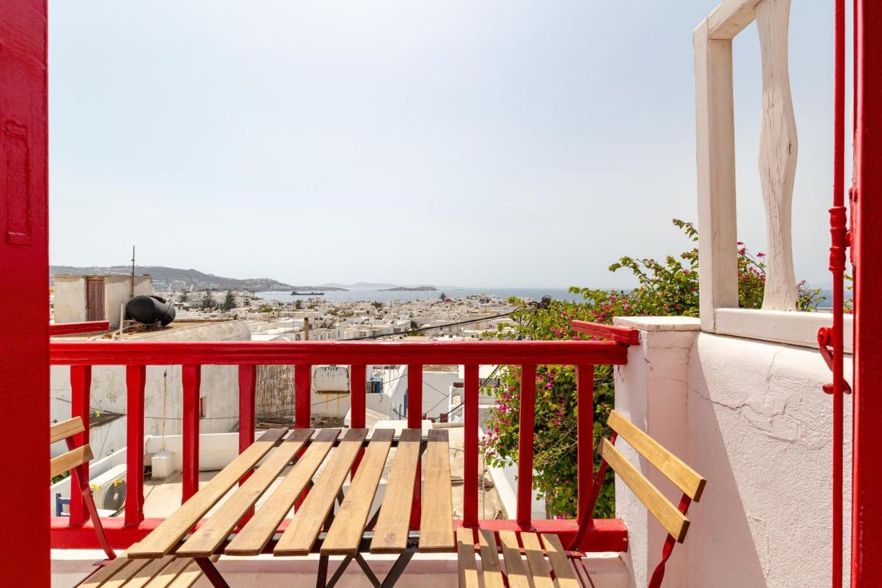 דירות Mykonos Town Elenitas Town House With Balcony And Sea View מראה חיצוני תמונה