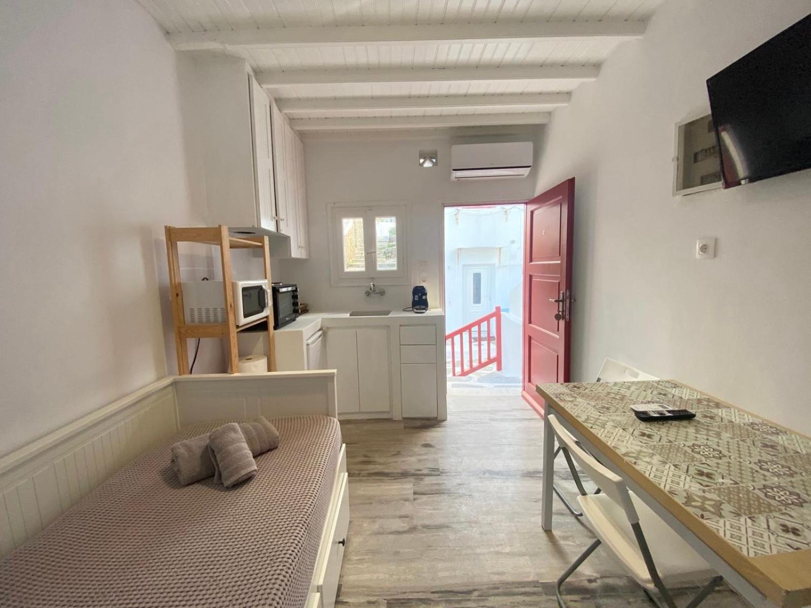 דירות Mykonos Town Elenitas Town House With Balcony And Sea View מראה חיצוני תמונה